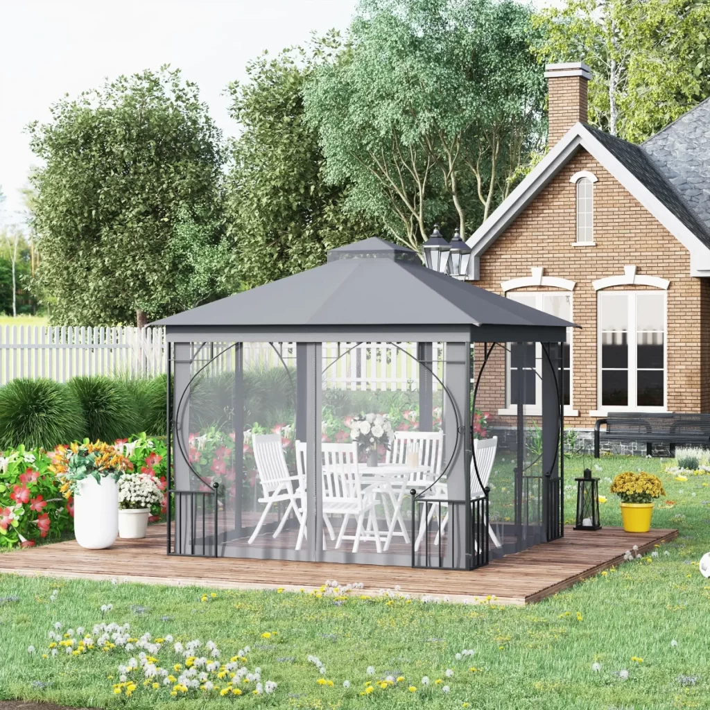 Outsunny 3 x 3 m Metal Gazebo