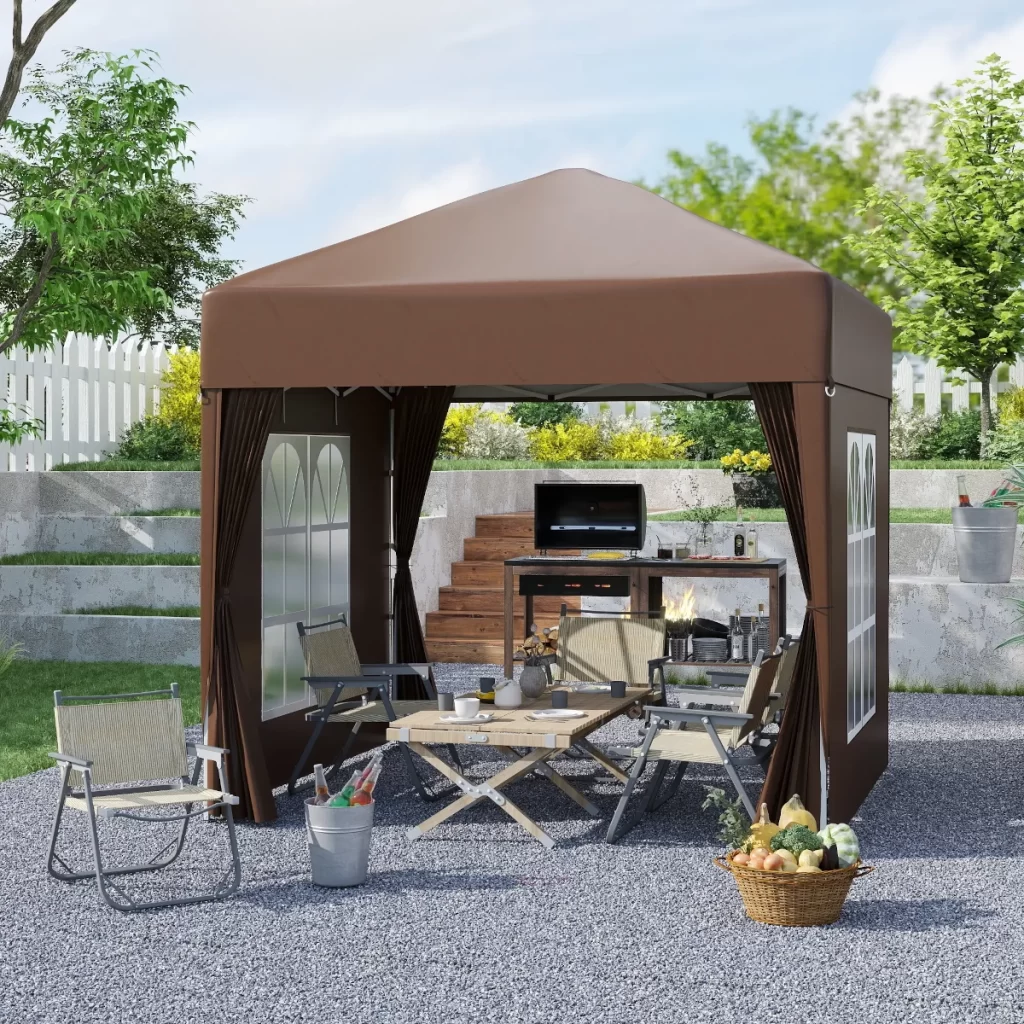 Outsunny 3 x 3 m Pop Up Gazebo, Wedding Party Tent Marquee
