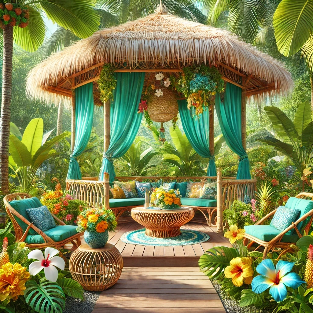 Tropical Oasis Style Gazebo 