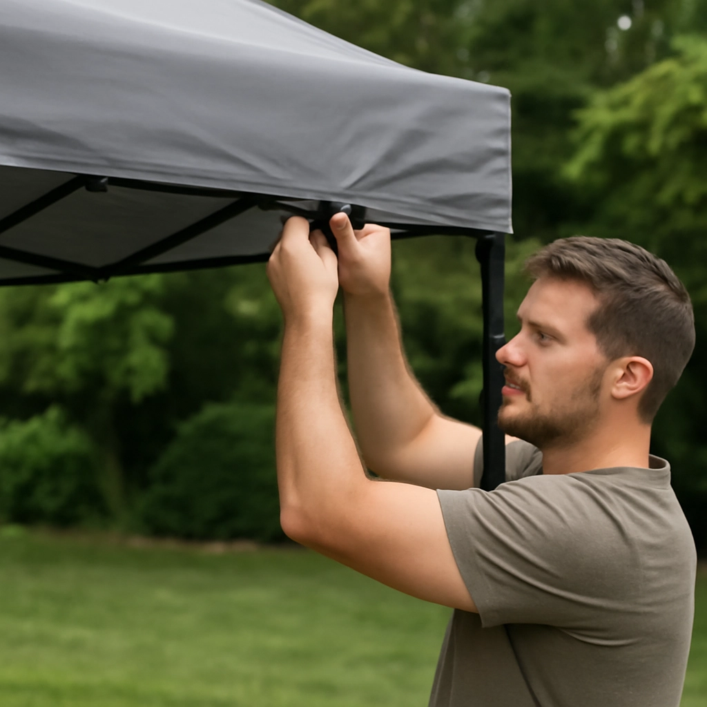 Attach the Canopy Fabric 