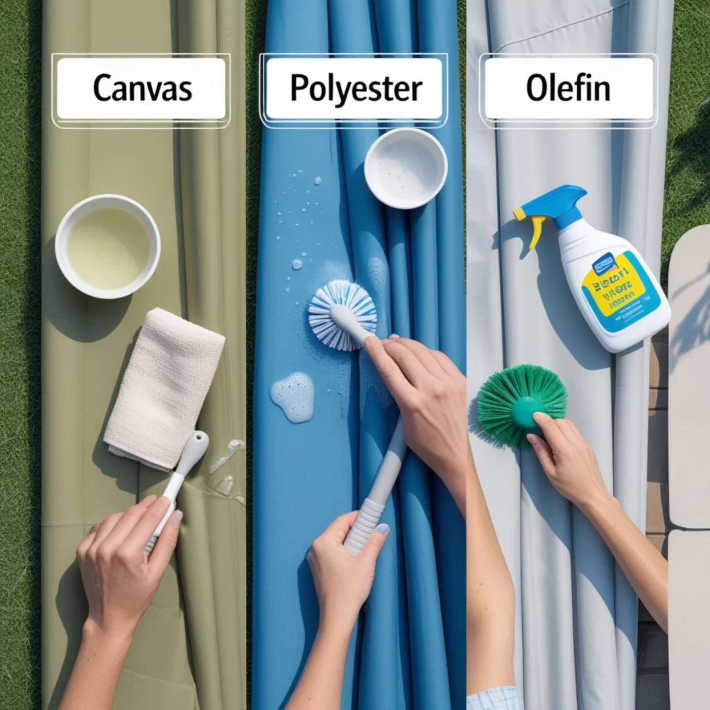 Clean Specific Fabrics: Canvas, Polyester, Olefin