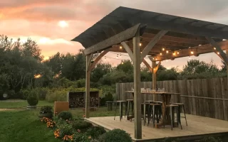 How to make a wooden pergola