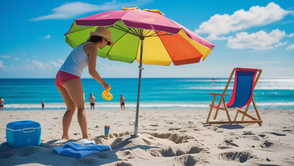 How to Set Up a Beach Umbrella