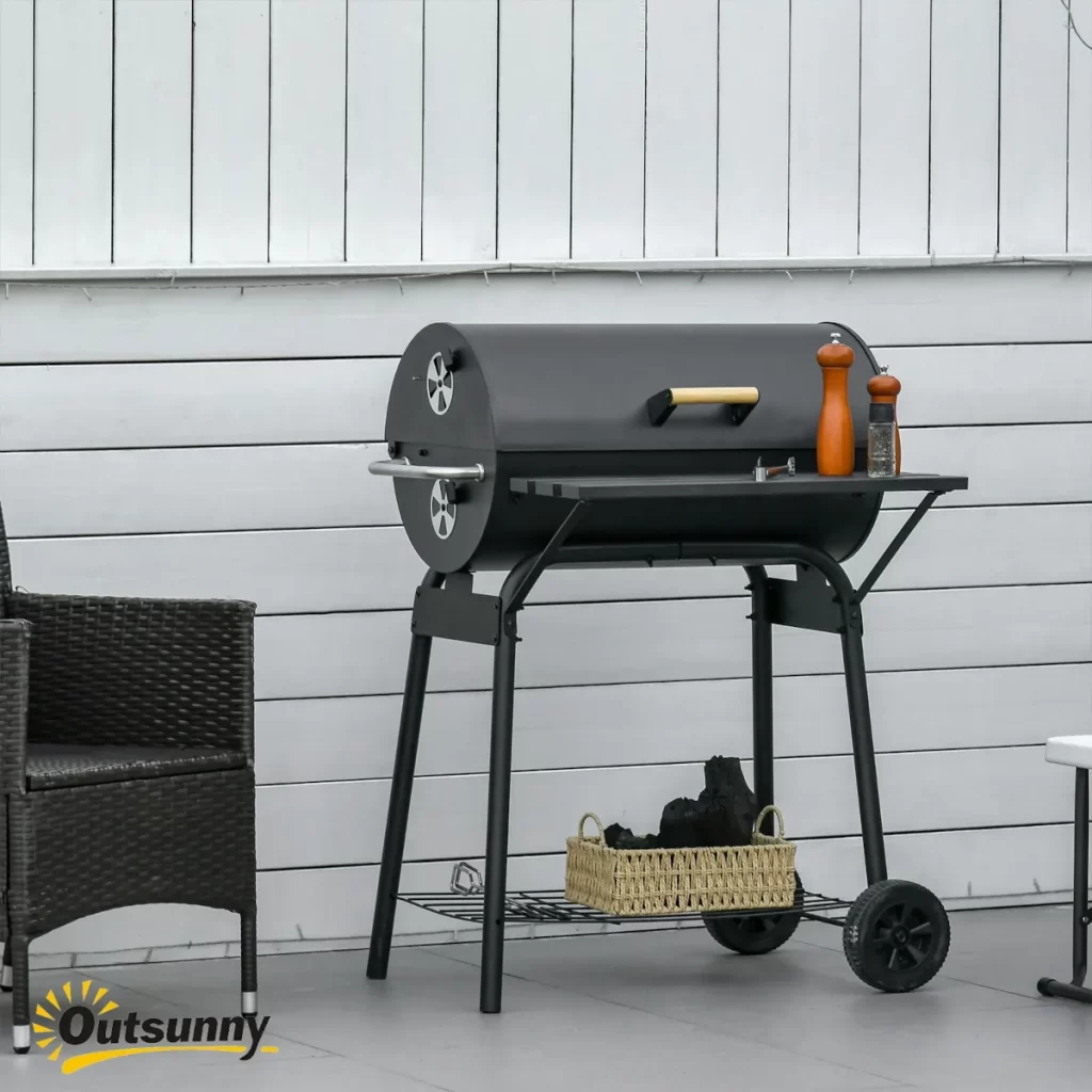 Outsunny 30" Portable Charcoal Barbecue Grill 