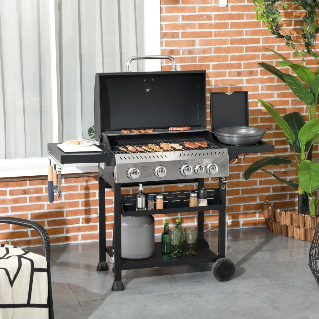 Outsunny 4-Burner Gas Grill 