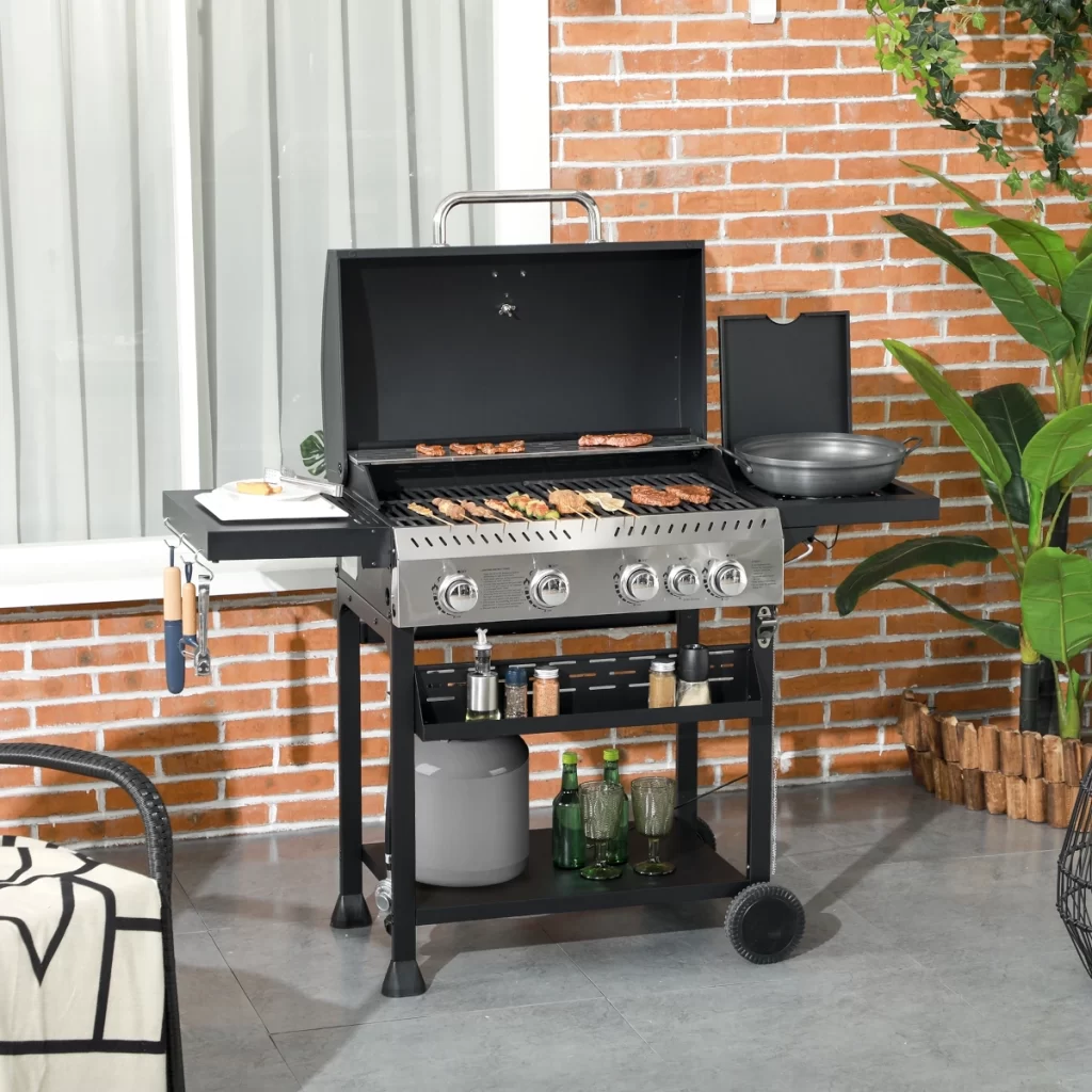 Outsunny 4 Burner Propane Gas Grill