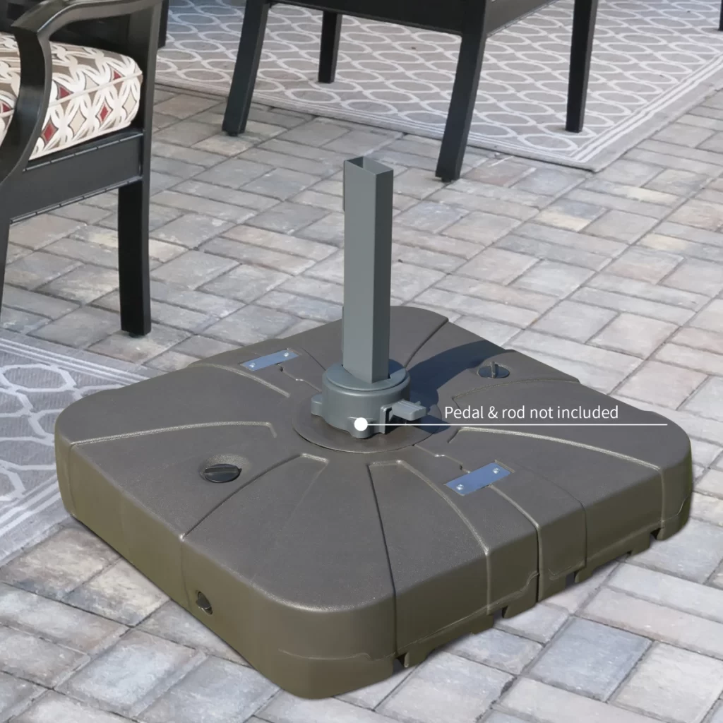  Outsunny Square Cantilever Patio Umbrella Base