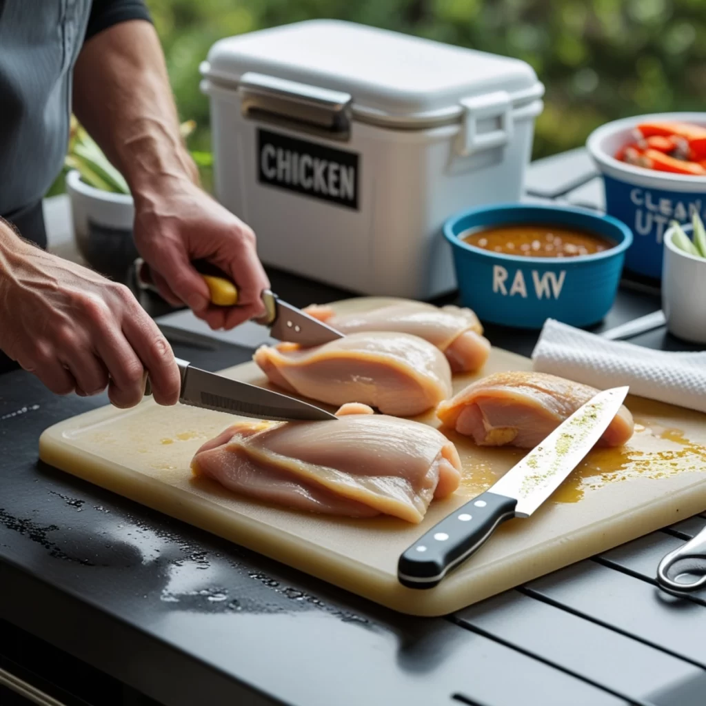 Preparing Chicken for the Grill