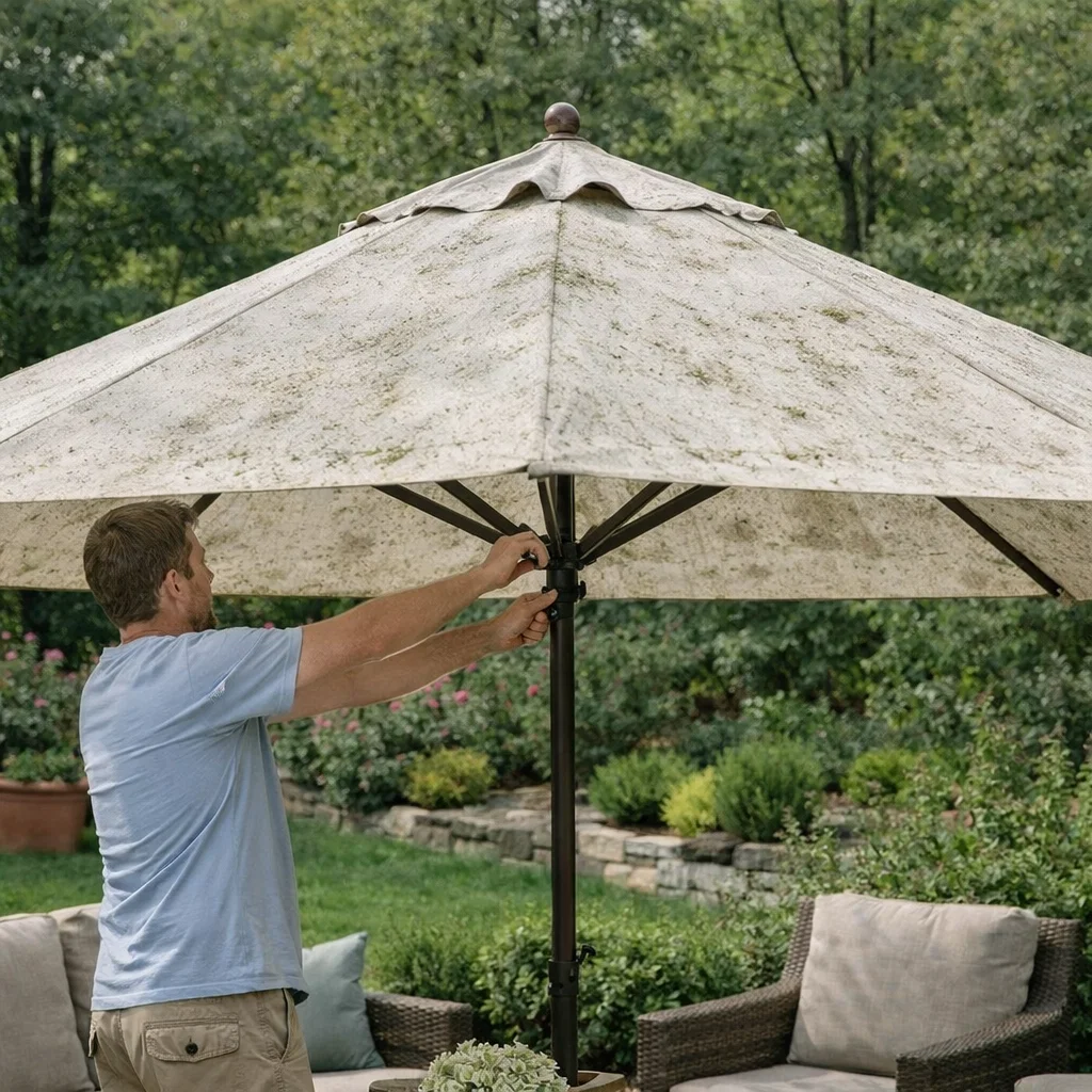 bleach on a patio umbrella How to Clean Outdoor Umbrella: A Comprehensive Guide