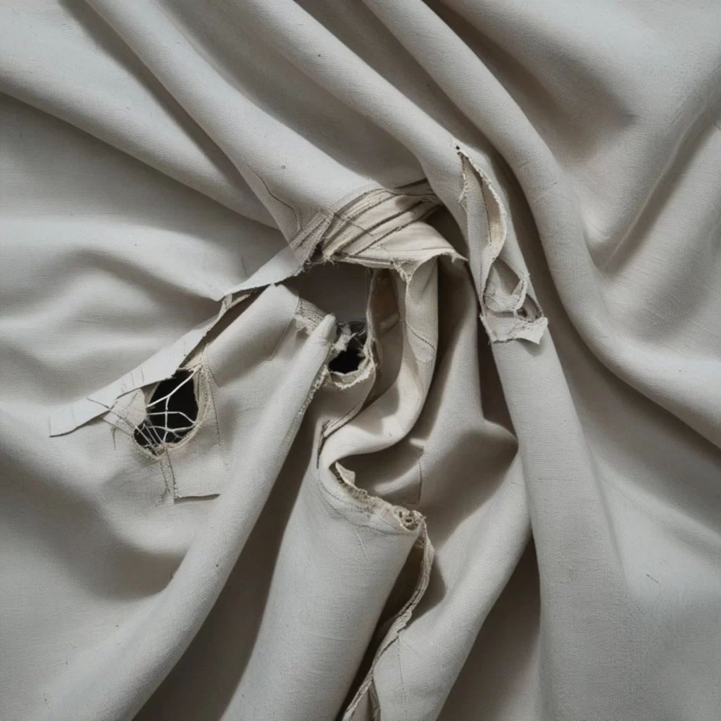 Torn or Damaged Fabric