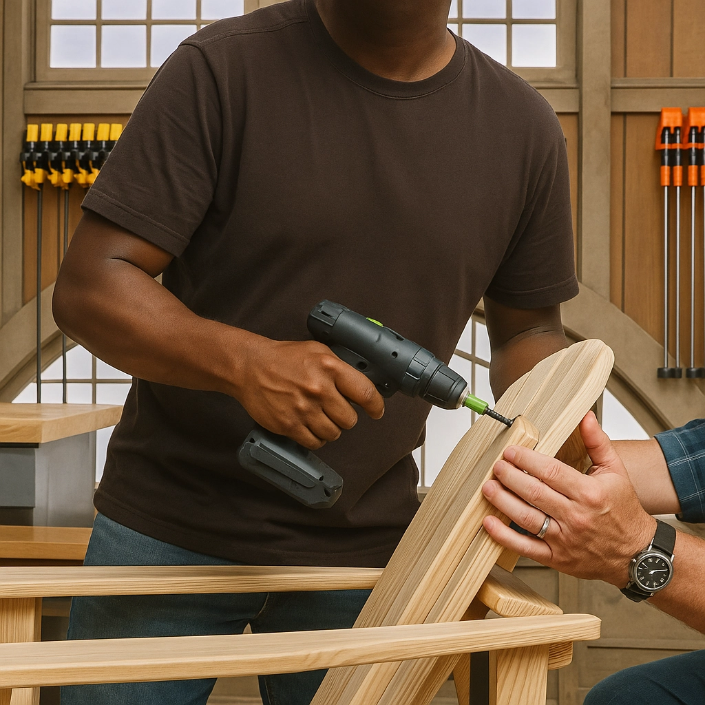 Attaching the Top Back Stretcher