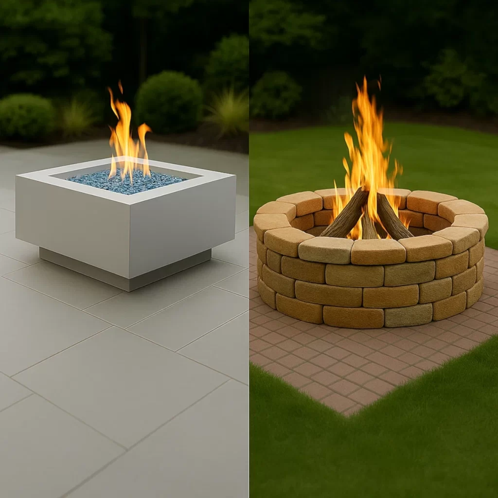 Comparing Gas and Wood Fire Pits Pros and Cons