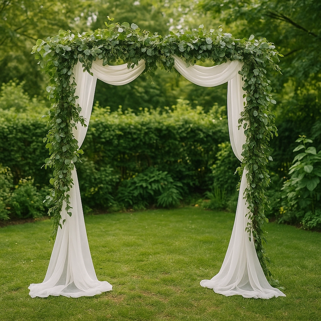 Enhance with Fabric and Greenery