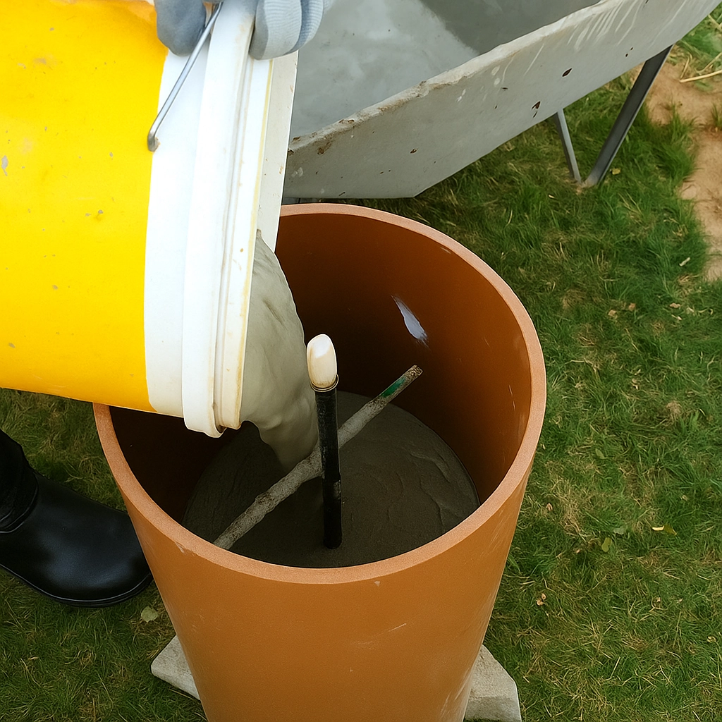 Fill drum with desired material to add weight and improve roller stability.