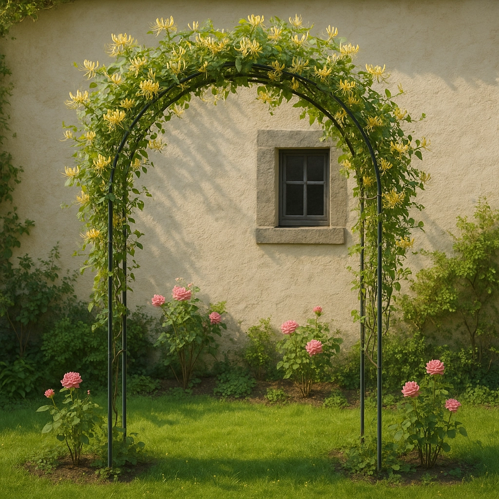 Honeysuckle garden arch