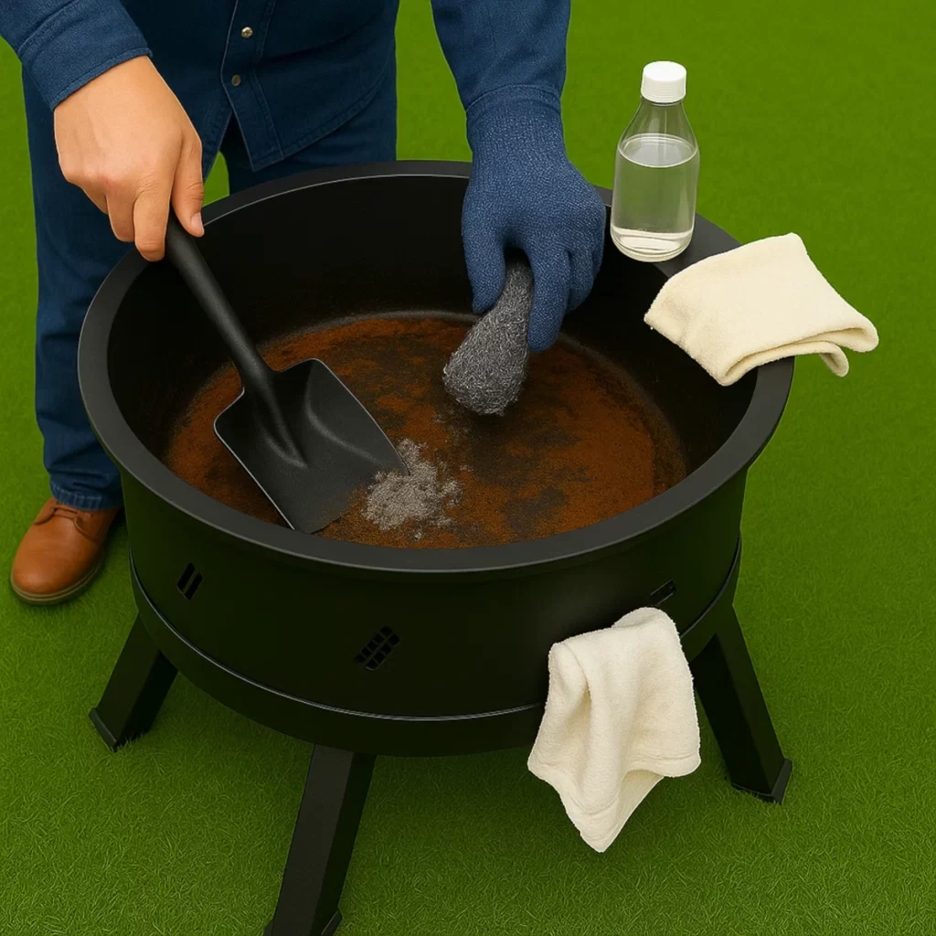 How to Clean a Cast Iron Fire Pit