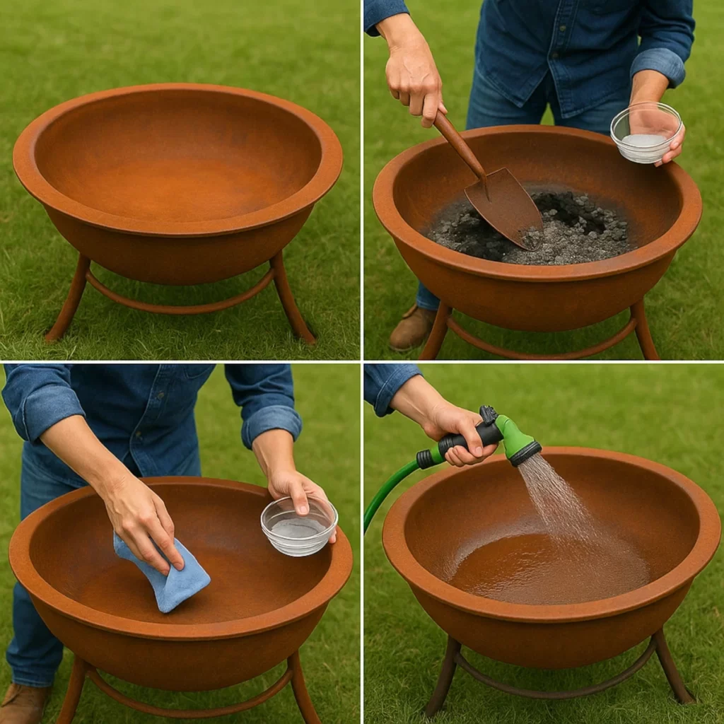 How to Clean a Corten Steel Fire Pit