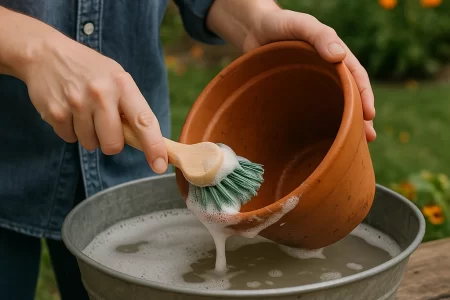 Clean a Flower Pot for Healthy Plants and a Beautiful Garden