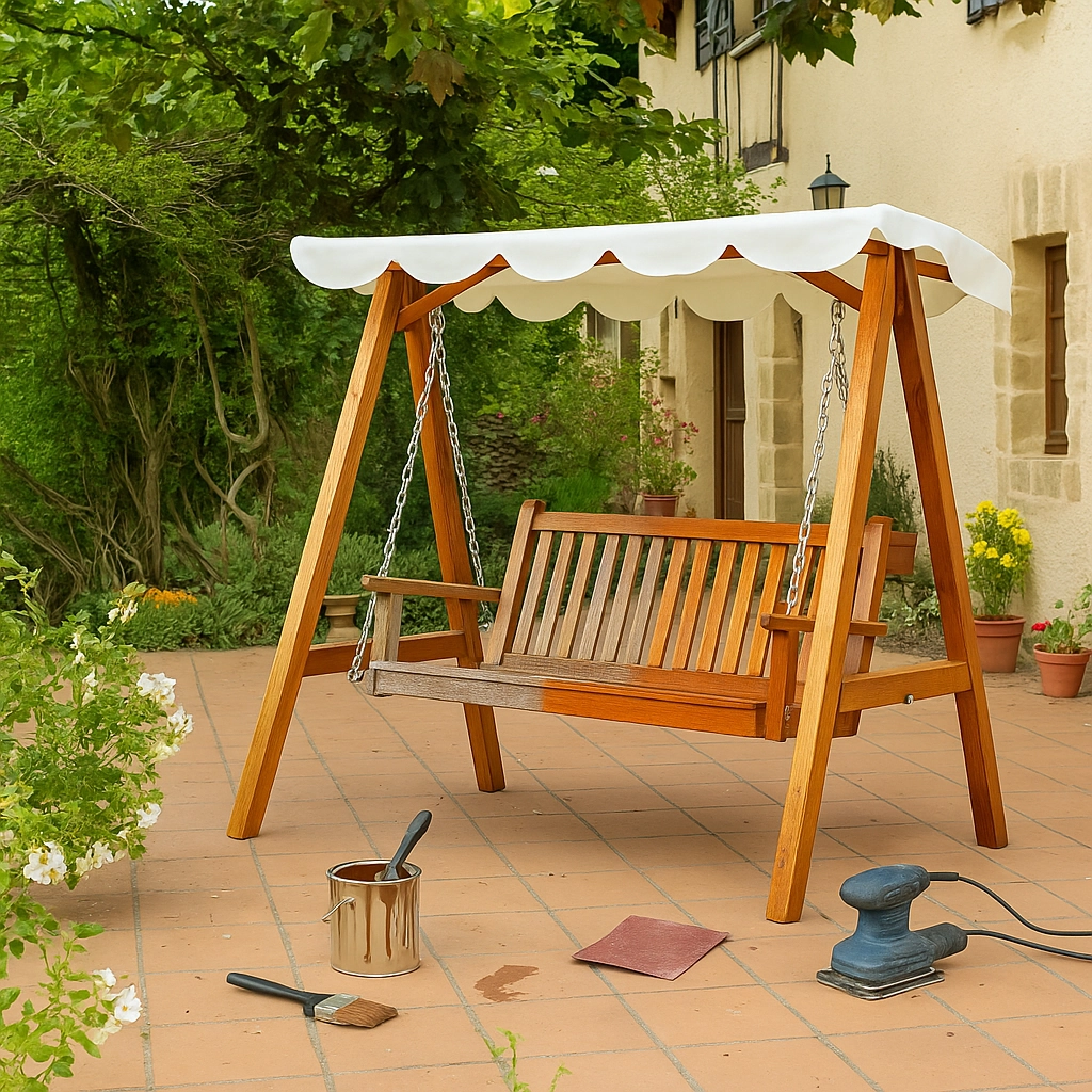 How to Refinish an Outdoor Swing