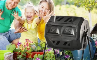 Tumbling composter for home
