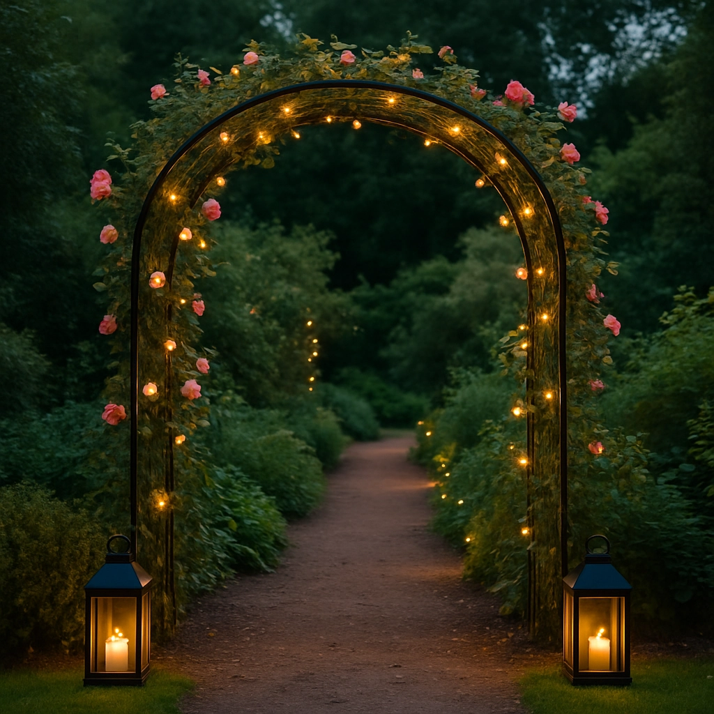Illuminate Your Garden Arch with Lights