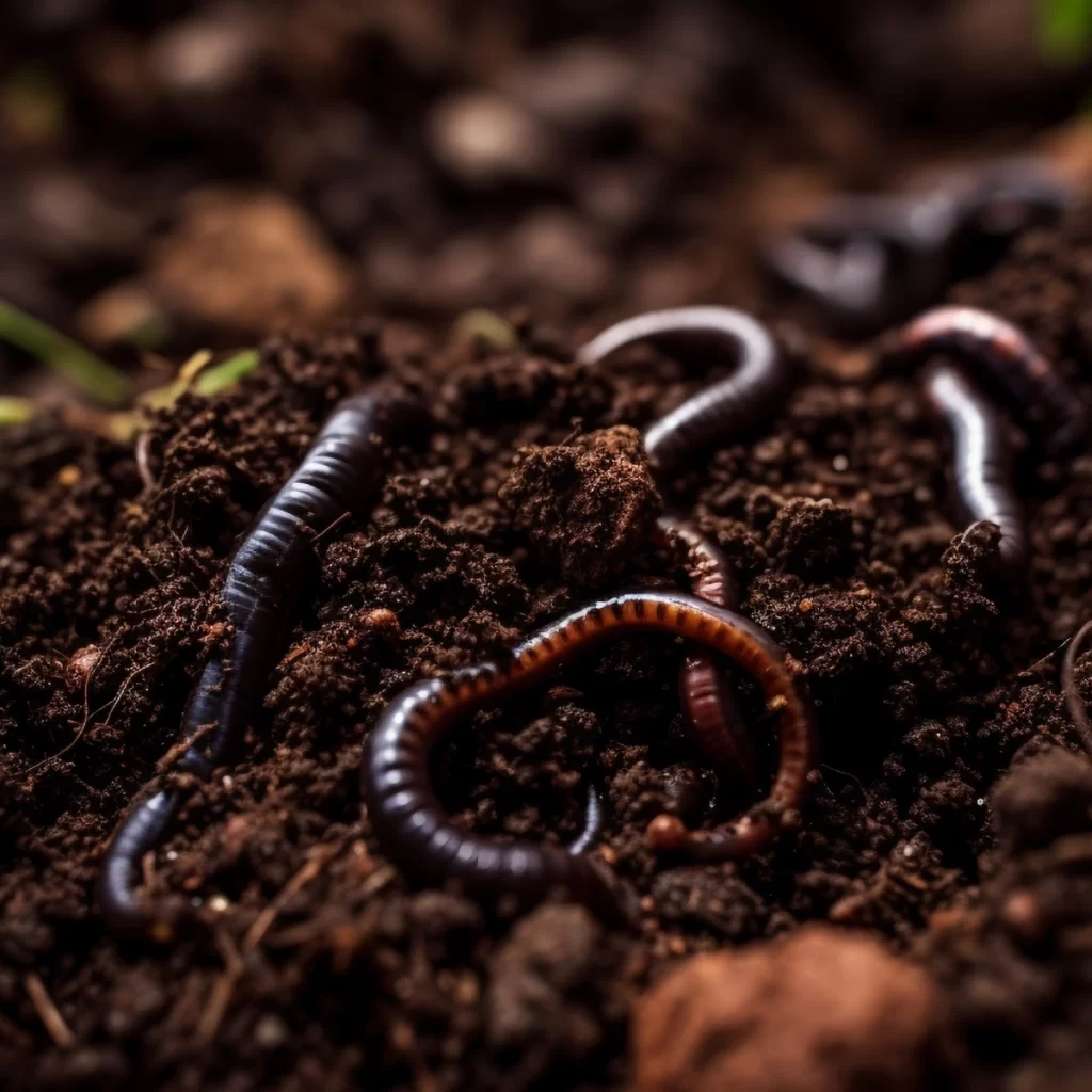 Nematodes in soil, an eco-friendly solution for garden pest control.
