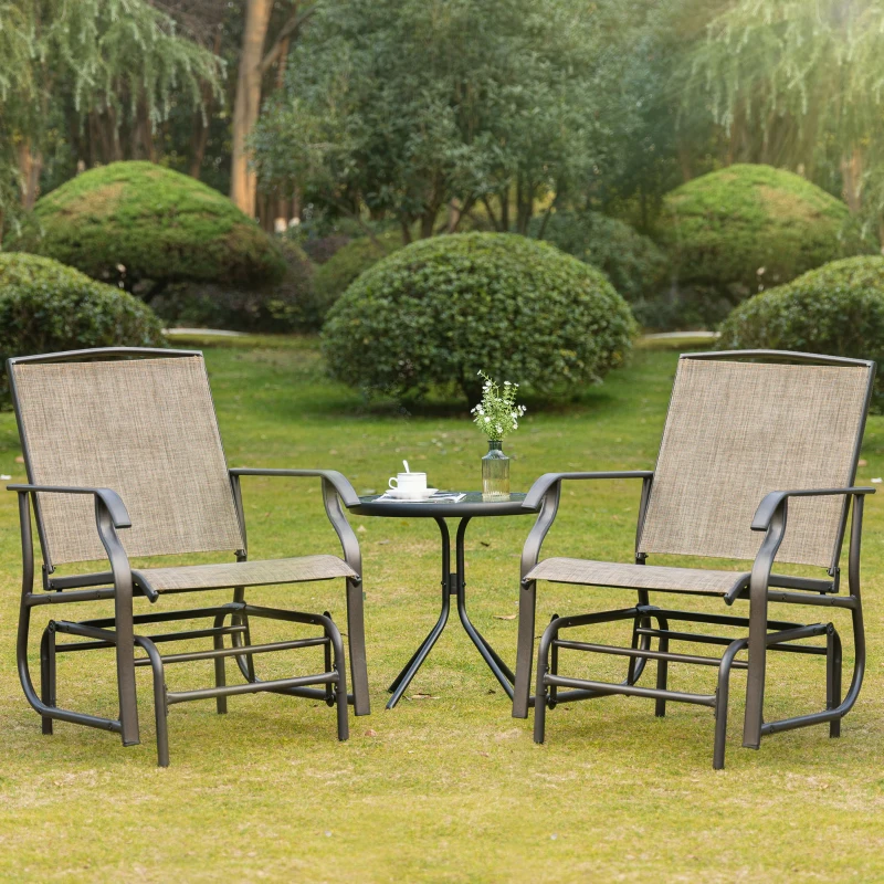 Outsunny 2 Piece Glider Set 