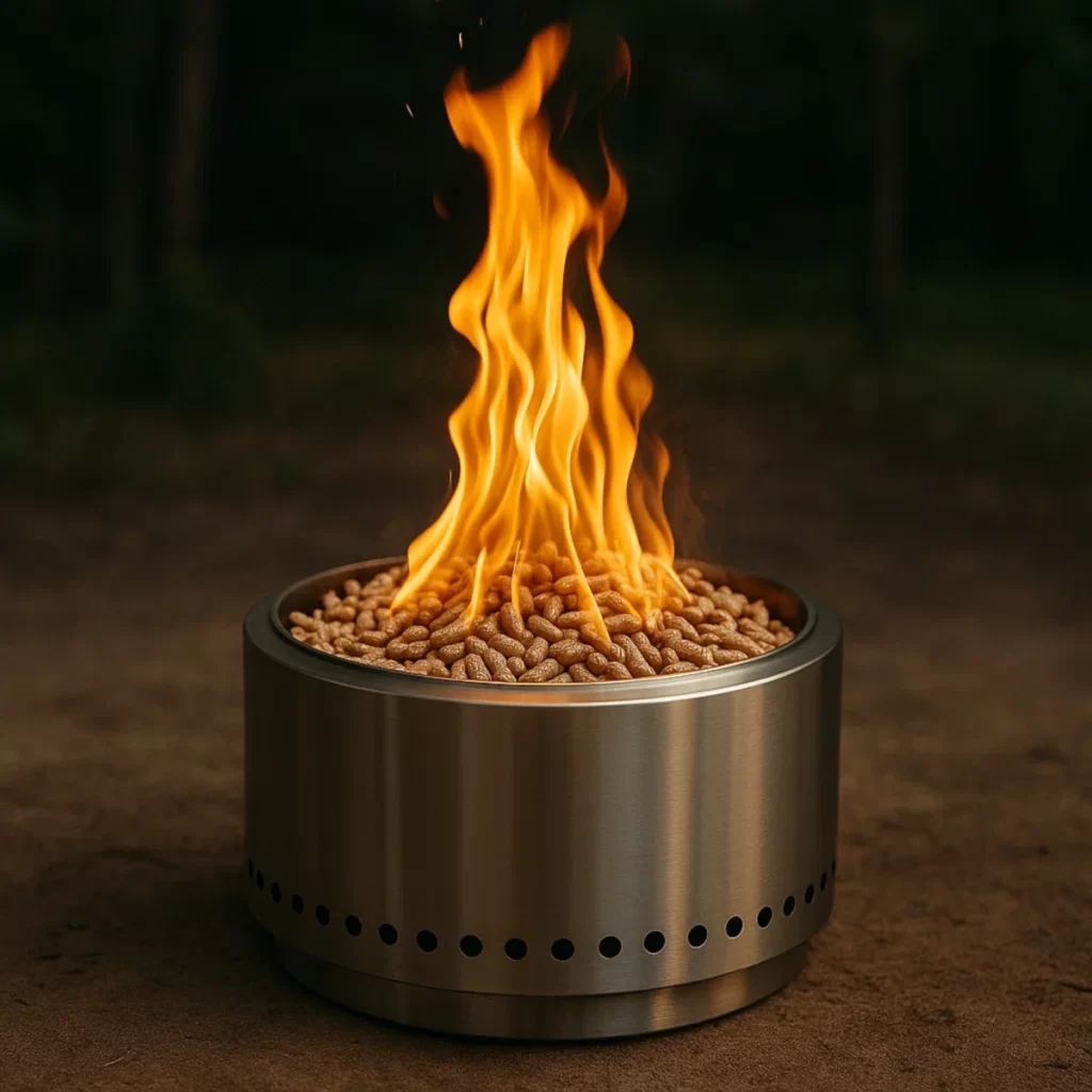 Pellet-Fueled Smokeless Fire Pits