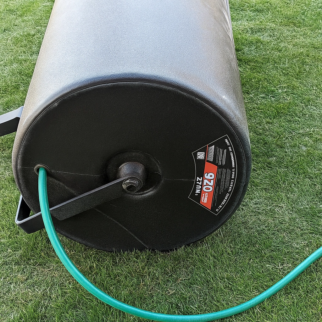 Testing the welded area for leaks by applying water.