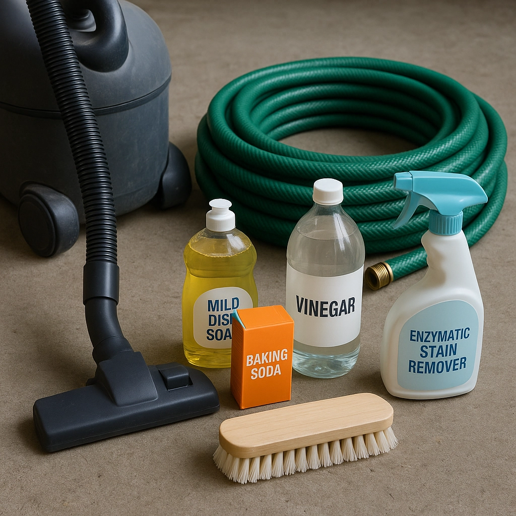 Tools and Materials Required for Cleaning Outdoor Rugs
