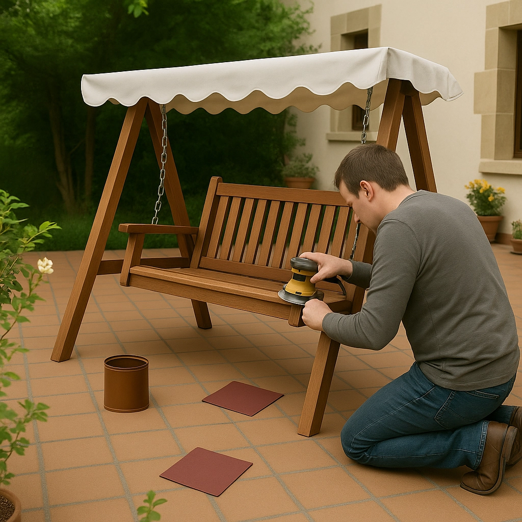 Use an orbital sander
