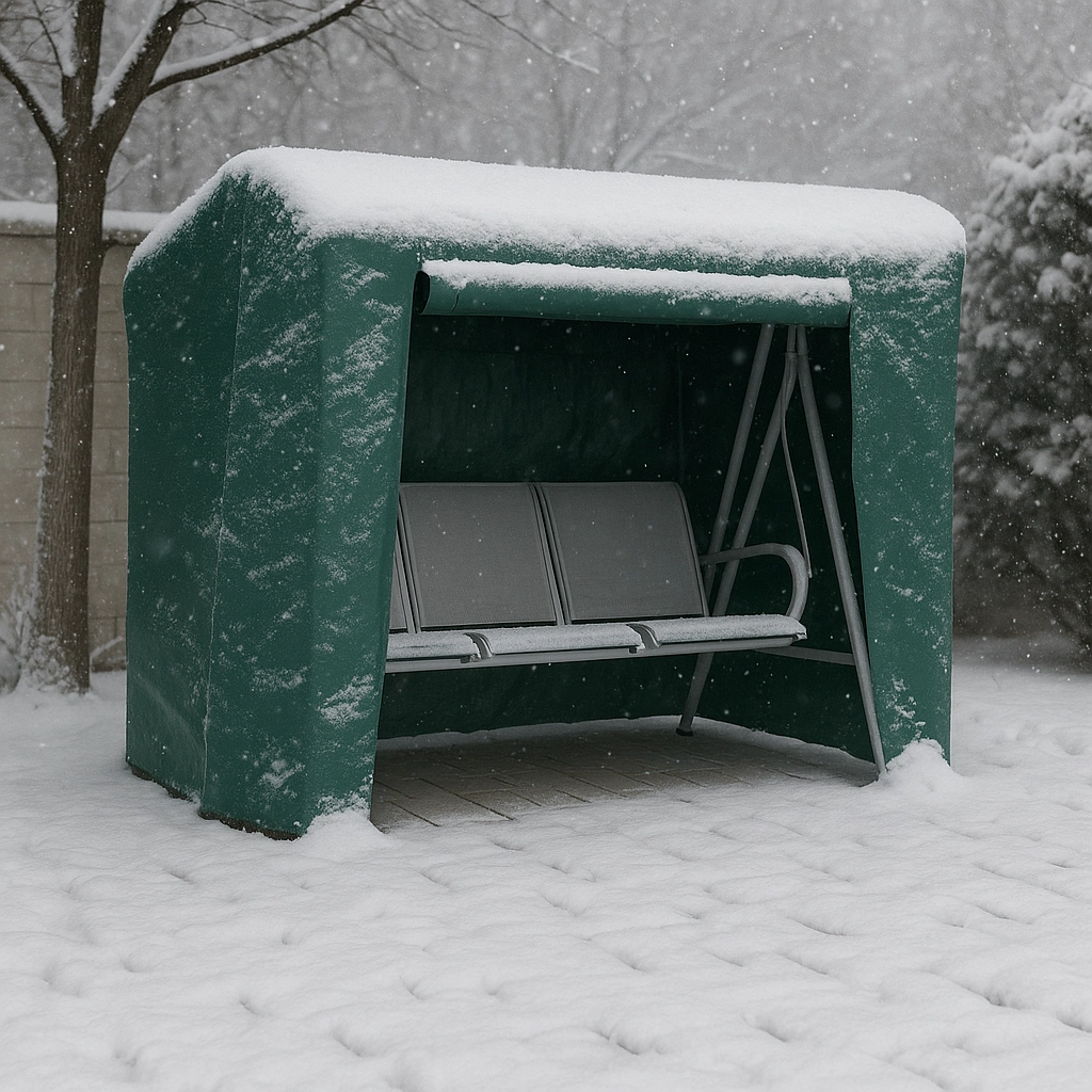 Protection of outdoor swing in winter