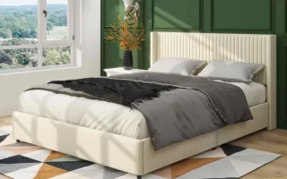 Bed frame enhances comfort, sleep quality, and bedroom style while supporting your mattress.