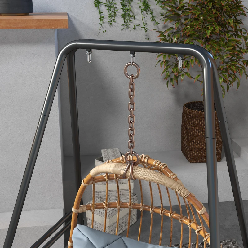 easily installing a hammock chair indoors with minimal tools and effort.
