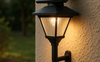 Outdoor Solar Light on a wall
