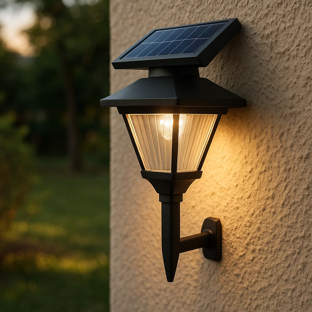 Outdoor Solar Light on a wall