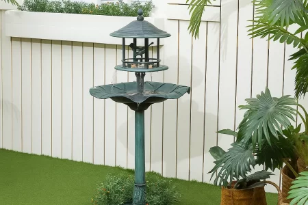 Bird bath in patio