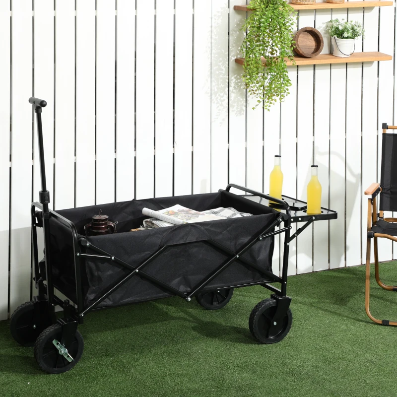 Portable wagon with detachable tabletop setup