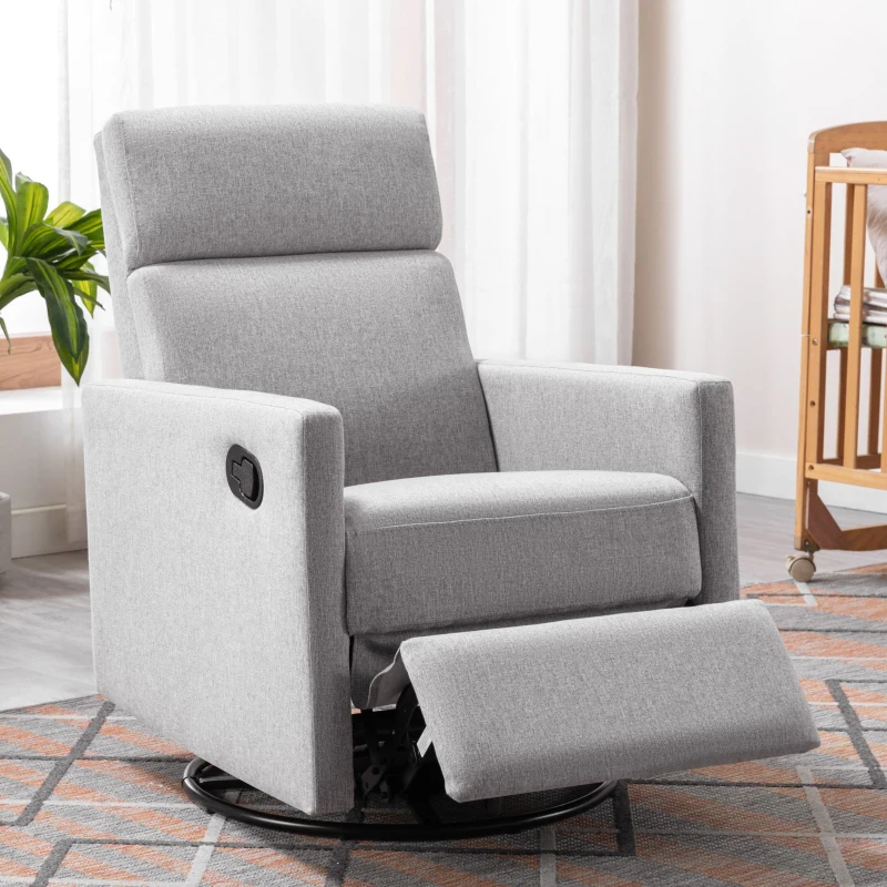 Recliner placed on solid surface with regular maintenance for long-term stability.