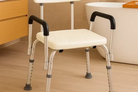 Shower chairs enhance bathroom safety, offering comfort and support for those with mobility challenges.