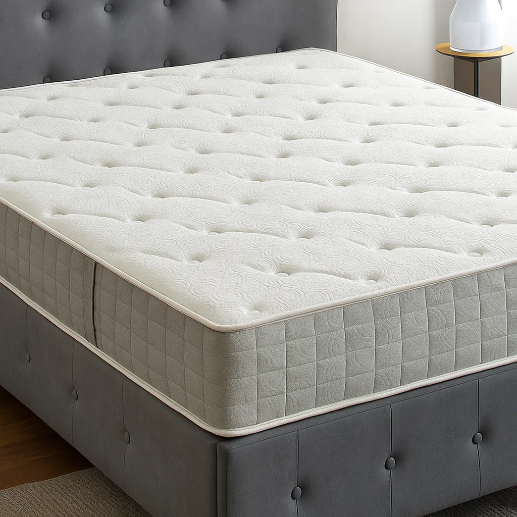 Mattress selection influenced by budget, type, materials, and brand, with varying price ranges.
