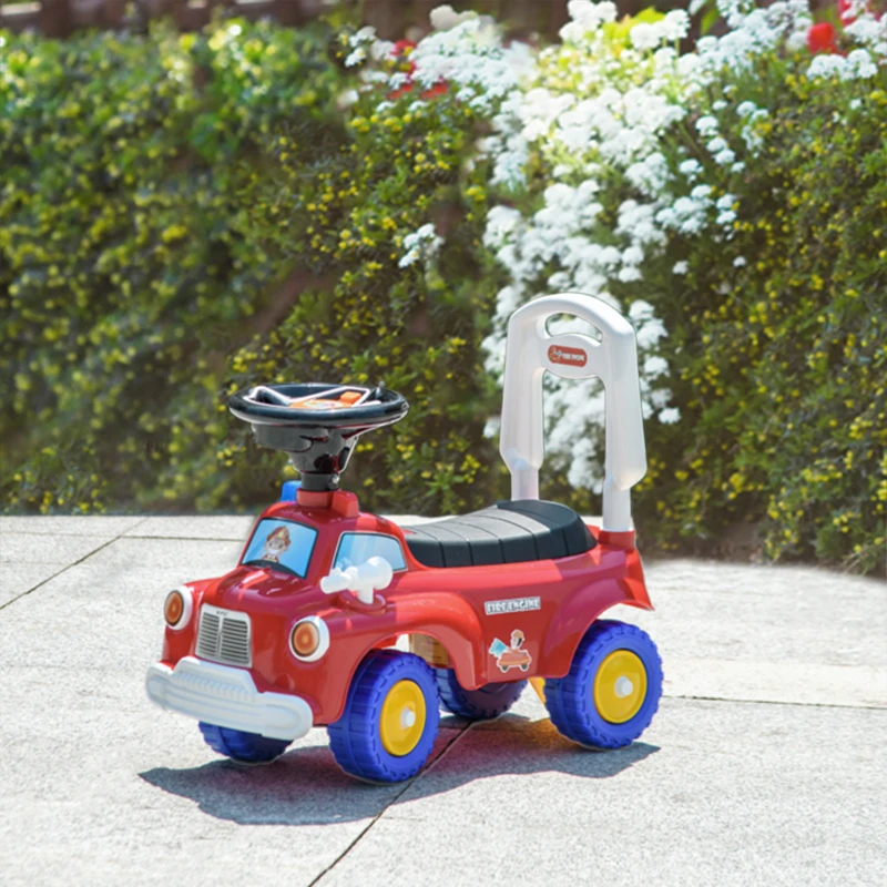 Qaba Toddler Ride-On Fire Truck in outdoor