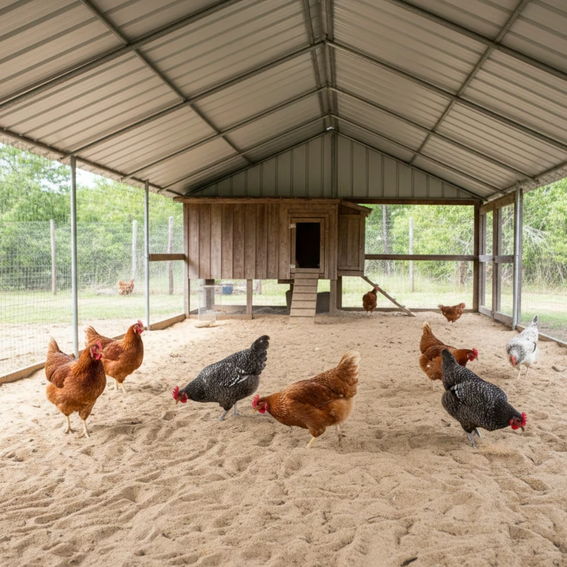 Running Chicken Front What to Put in a Chicken Run for a Stress-Free Flock - Aosom