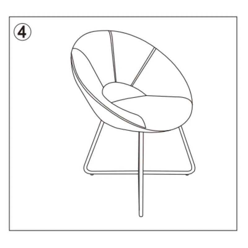 HOMCOM Modern Accent Velvet Chair Assembly Manual (SKU:833-935V80GY ...