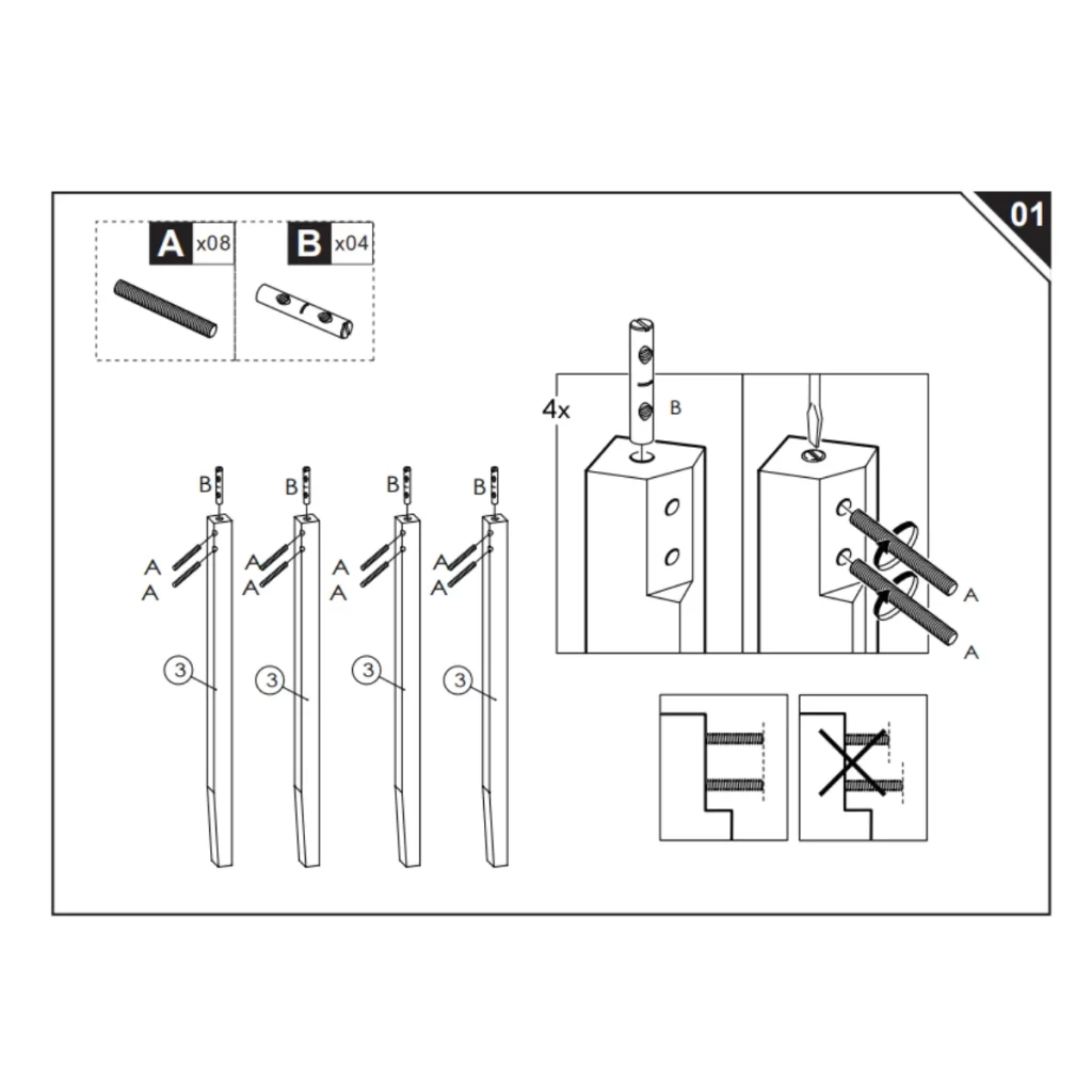 Assembly Instructions for HOMCOM 55